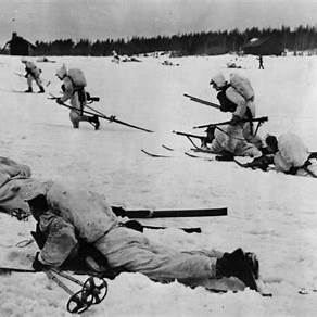 Simo Häyhä camuflado durante a guerra